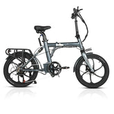 Gray folding CMACEWHEEL EM20 Electric Bike on a white background