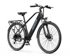 Black DUOTTS C29 Lite Electric Bike with brand logo on a white background