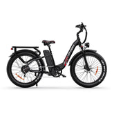 Drvetion CTR26 Step-Thru Electric Bike in black on a white background