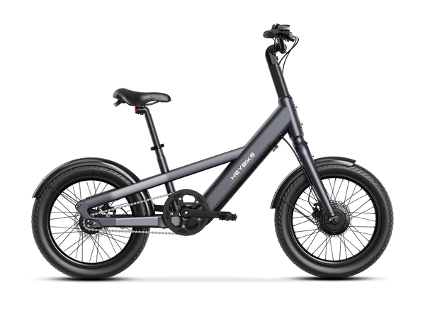 Gray Heybike EC Compact City Electric Bike on a white background