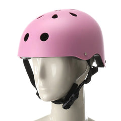 Pink Hoverboard Kids Stylish Classic Helmet on a mannequin head against a white background