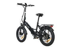 PIXAR WIND1 Foldable Electric Bike in black with 'Pixar' branding on a white background