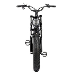 Black Ridstar Q20 Mini Electric Bike with detailed design on a white background