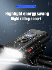 2T6 LED cykelforlygte 1000LM aluminiumslegering cykellygte USB genopladelig MTB bjergcykellampe