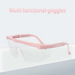 1 Pair of Splash Proof and Dust-Proof Neutral PC Lens Bicycle Goggles, Impact Resistant Welding Riding Decorative Glasses