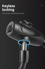 WEST BIKING Antifreezing Bicycle Cable Lock Portable Anti-Theft Bike Wire Lock With 2 Keys E-Bike Scooter Motorcycle Safety Lock