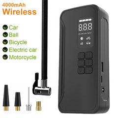 Wireless Air Pump 150psi Touch Screen/Key Portable Electric Tire Inflator For Car Bicycle Motorcycle Mini Air Compressor Injecto