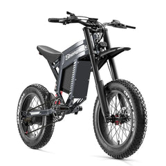 Black electric bike with 'Shengma' branding on a white background