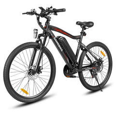 SAMEBIKE SY26-II Electric Mountain Bike - left view in white background - Pogo Cycles