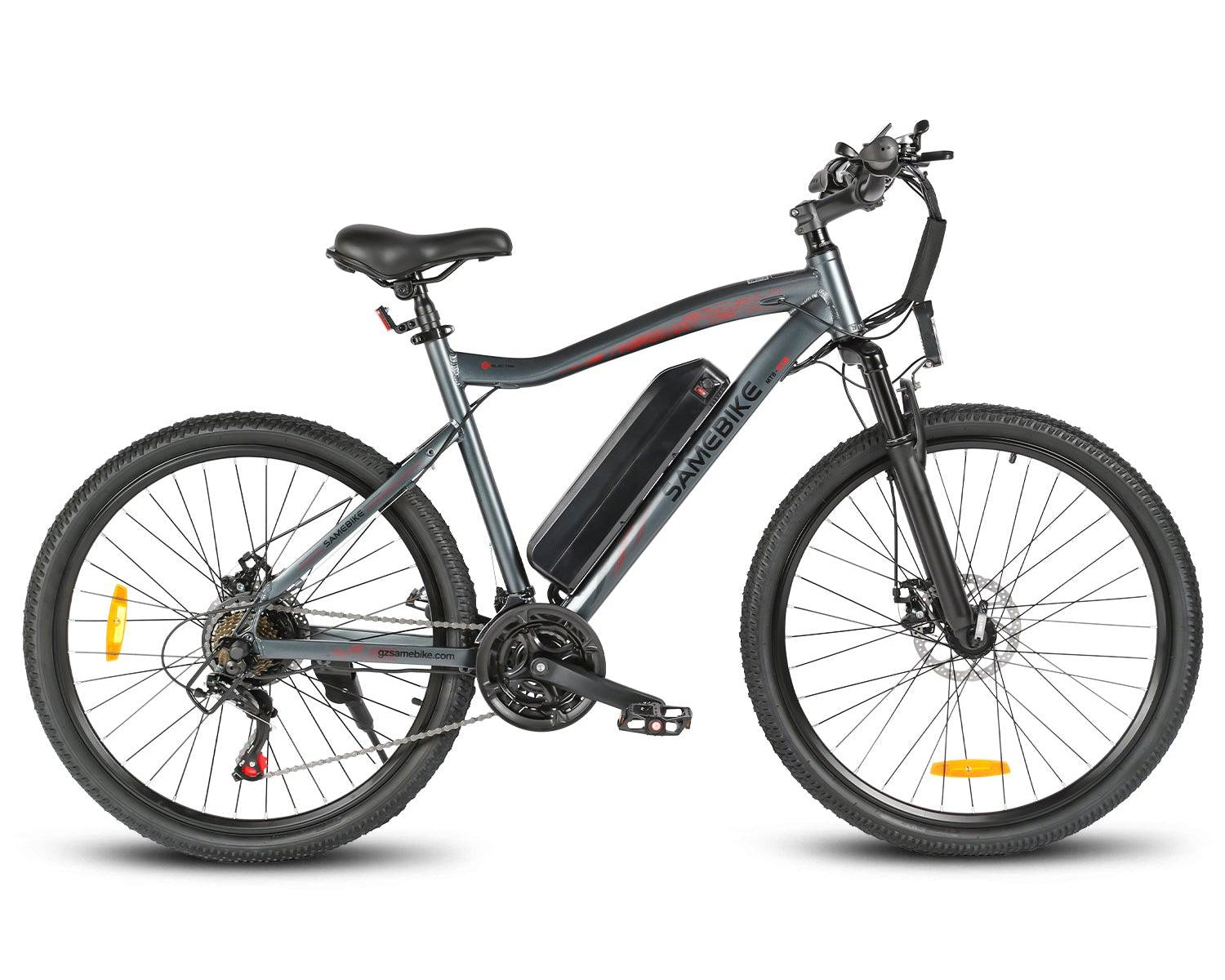 SAMEBIKE SY26-II Electric Mountain Bike in grey- Pogo Cycles
