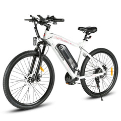 SAMEBIKE SY26-II Electric Mountain Bike - left view on a white background - Pogo Cycles