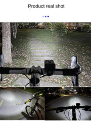 2T6 LED cykelforlygte 1000LM aluminiumslegering cykellygte USB genopladelig MTB bjergcykellampe