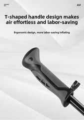 ESLNF Portable High-pressure 300psi Bike Air Pump with Gauge for Fork & Rear Suspension Shock Absorber Mountain Bicycle