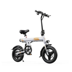 Small VARUN C14-1 Compact Folding Electric Bike on a white background