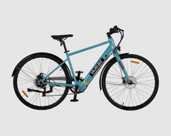 Blue VARUN C7007 Premium Commuter Electric Bike on a light gray background