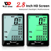 WEST BIKING Waterproof Bicycle Computer With Wireless Wired Bicycle Computer Bike Speedometer Odometer Bike Stopwatch - Pogo Cycles
