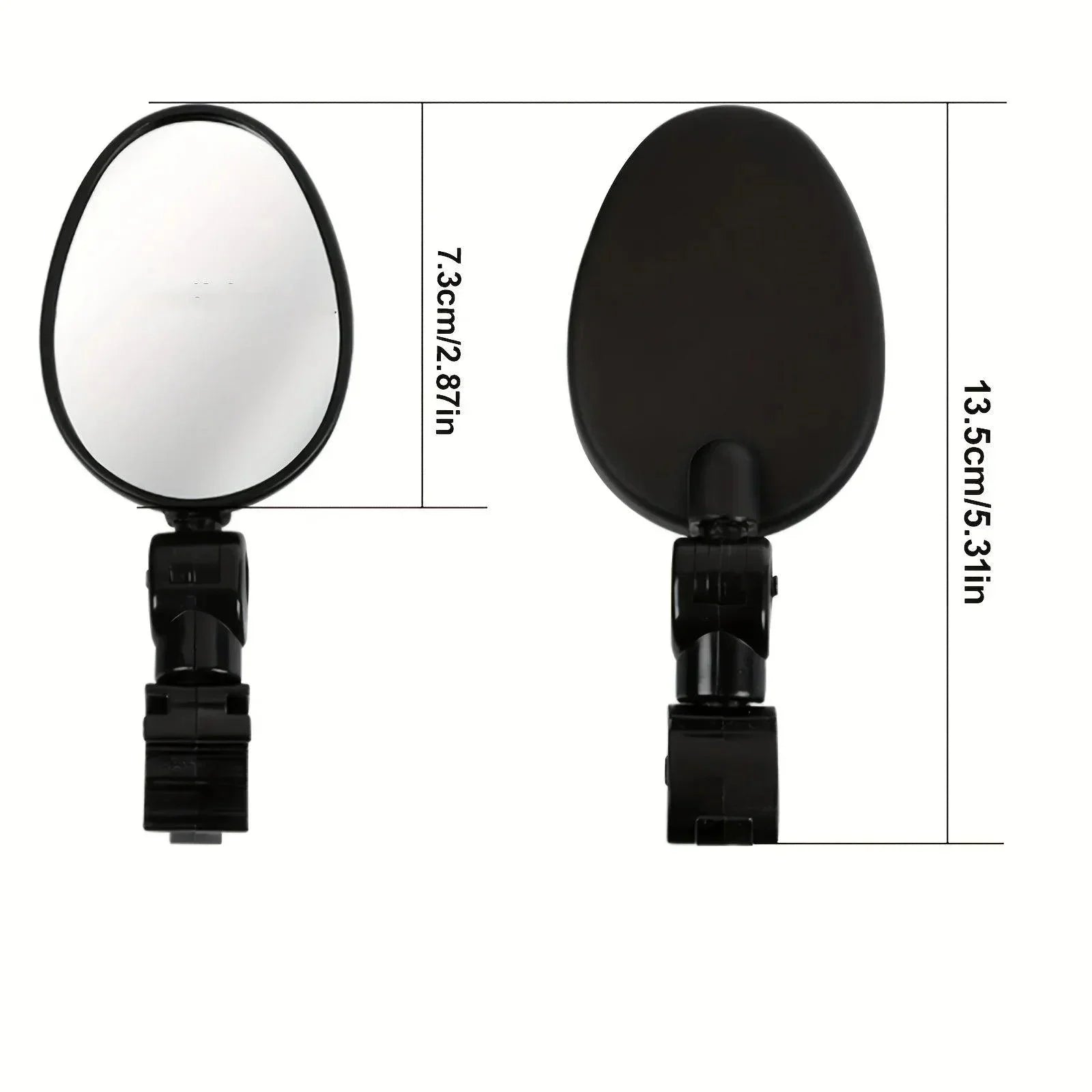 1/2PC Bike Mirror 360 Degree Adjustable Rotatable Handlebar Mirror Wide Bycicle Accessories Cycling Rear View Mirror Accesorios - Pogo Cycles