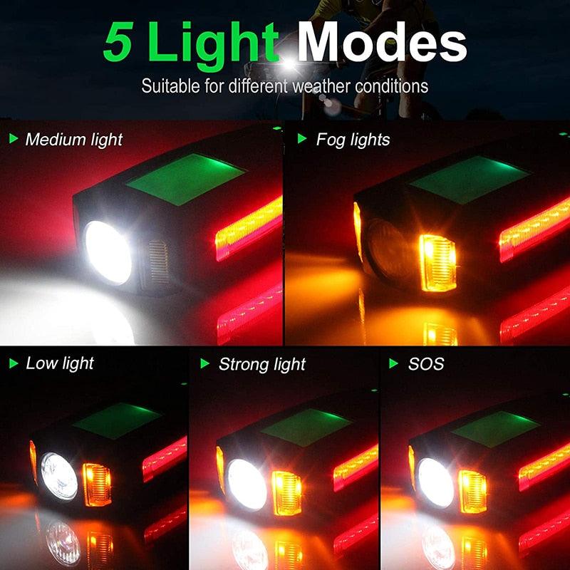 5 In 1 Bike Light Set - Pogo Cycles