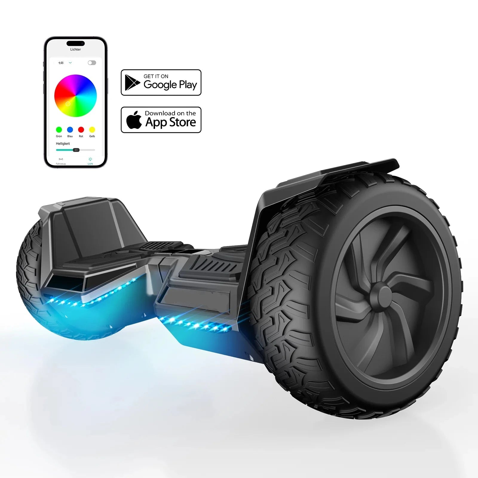 V8 Bluetooth LED Hoverboard Terrain 8.5"