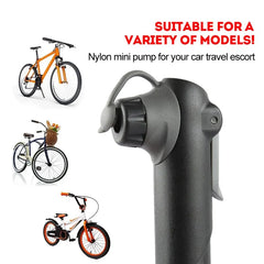 Portable Bicycle Pump Mini Air Pressure Gauge Mountain Bike Pump Outdoor AV/FV Valve MTB Bike Air Inflator