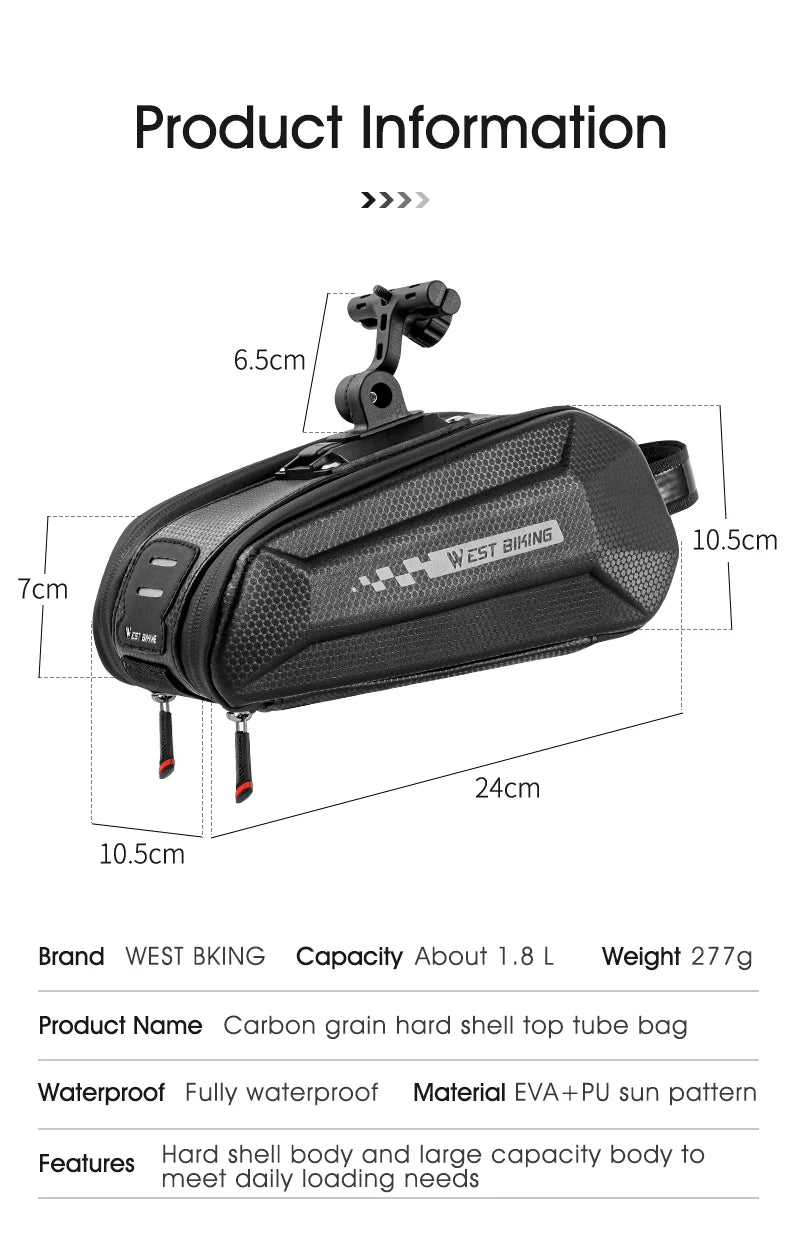 WEST BIKING Waterproof Bicycle Saddle Bag - Pogo Cycles