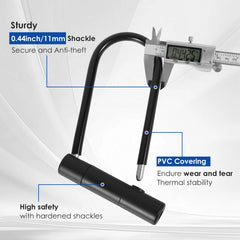 1/2 Set Bicycle U Lock Portables Mini Bike Wheel Lock With Key Anti-theft Safety Motorcycle Scooter Cycling Bicycle Accessories