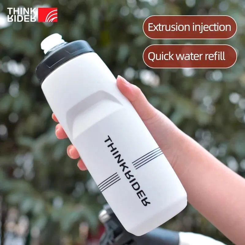 ThinkRider 620ml/750ml Bicycle Bottle MTB Road Bike Water Bottle Outdoor Sports Plastic Portable Large Capacity Drink Cycling