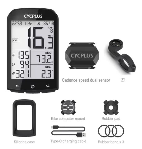 CYCPLUS M1 GPS Bicycle Computer Cycling Speedometer Bluetooth 5.0 ANT+ Ciclismo Speed Meter for Garmin Zwift Bike Accessories