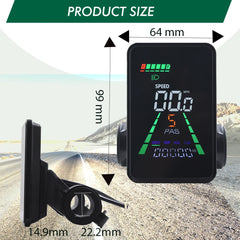 L5 LCD Display Meter Dashboard Speedo Meter Electric Bike Meter Bike Computer Bicycle Odometer LCD Screen Wired