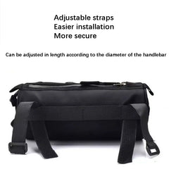 Multi-Functional Portable Cycling Bag Front Frame Bicycle Storage Bag Road Bike Organizer Oxford Fabric Black Bag