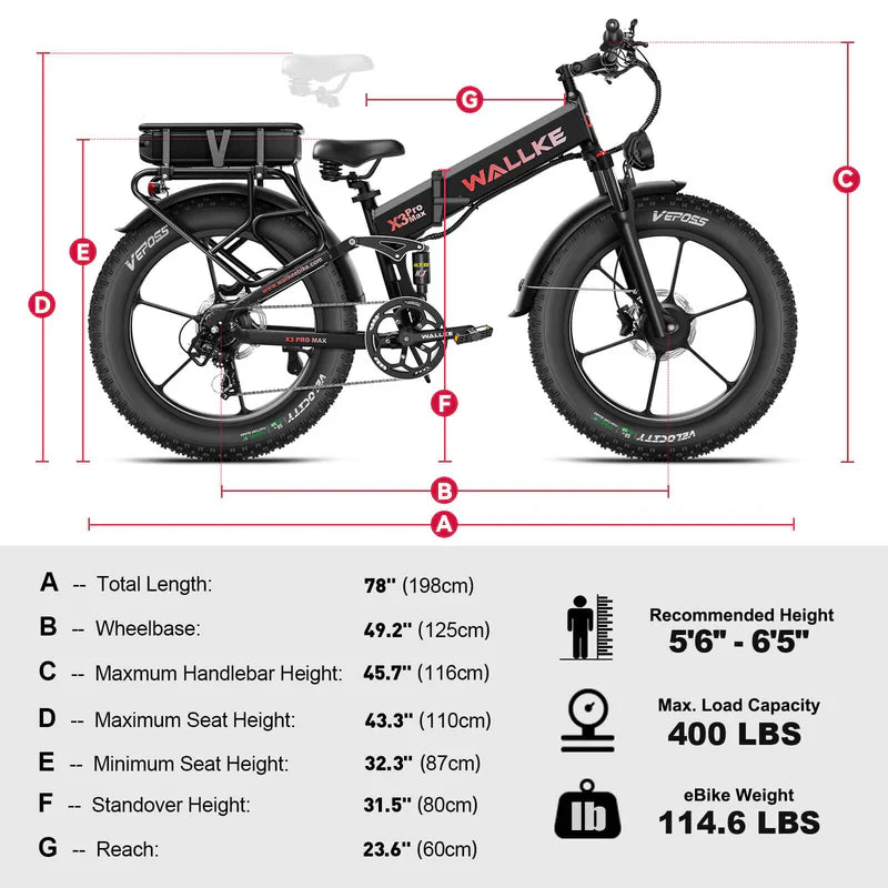 Wallke X3 Pro Max Electric Bike - Pogo Cycles