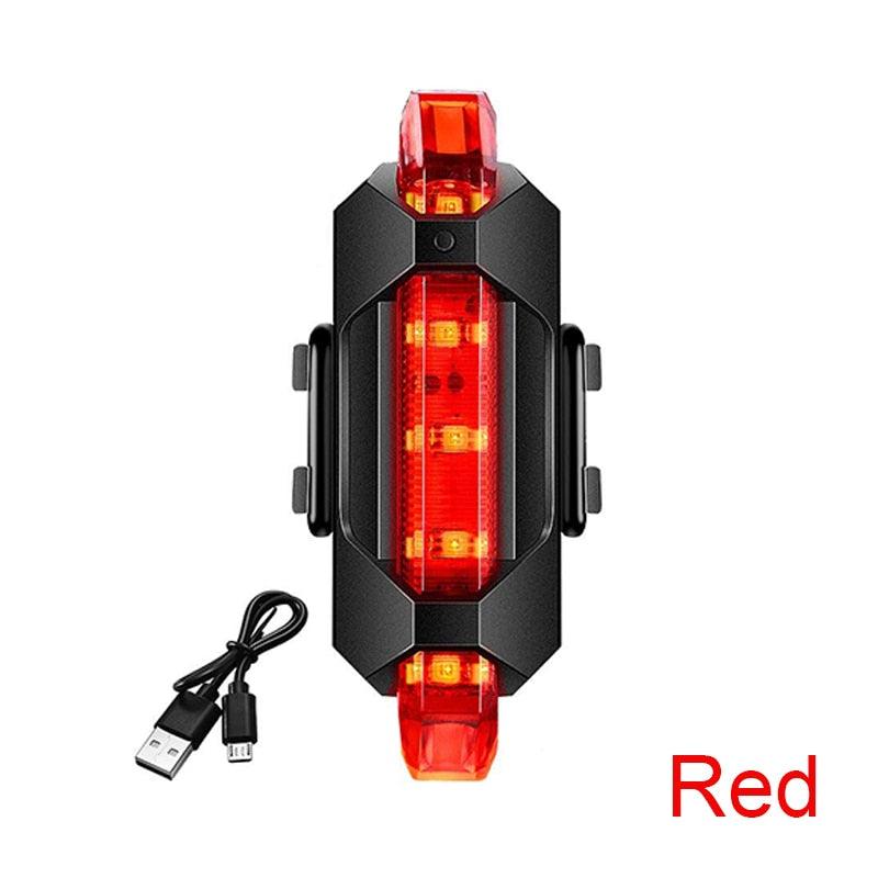 Bike Bicycle Light USB LED Rechargeable Headlight Set Rainproof Cycling Front Back Headlight Lamp Bicycle Warning Flashlight - Pogo Cycles