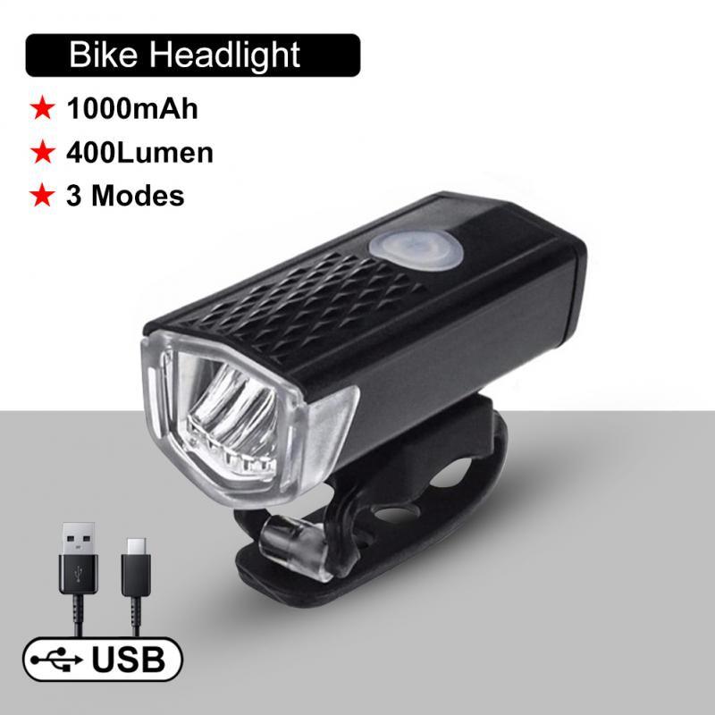 Bike Front Bicycle Lights Rear Taillight Rechargeable Headlight LED Flashlight Lantern Lamp Bicycle Safety Ciclismo Фонарик - Pogo Cycles