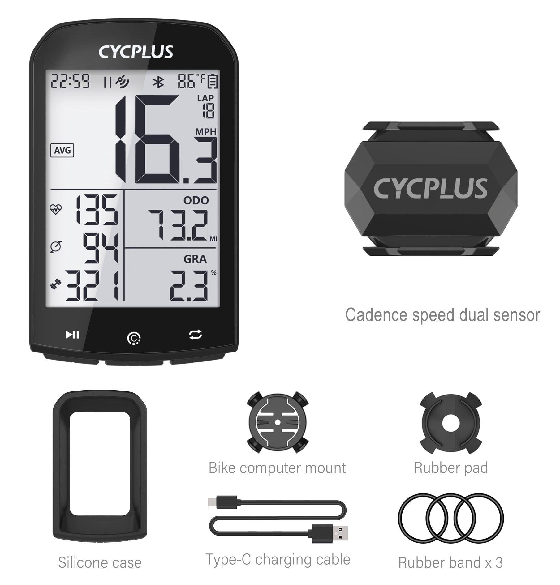 CYCPLUS M1 Cycling GPS Bicycle Speedometer Bike Computer Bluetooth 4.0 ANT+ IPX6 Odometer Bike Accessories - Pogo Cycles