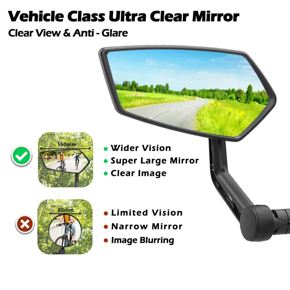 Easy Do Bicycle Handlebar Rear View Mirror 360 Rotate - Pogo Cycles