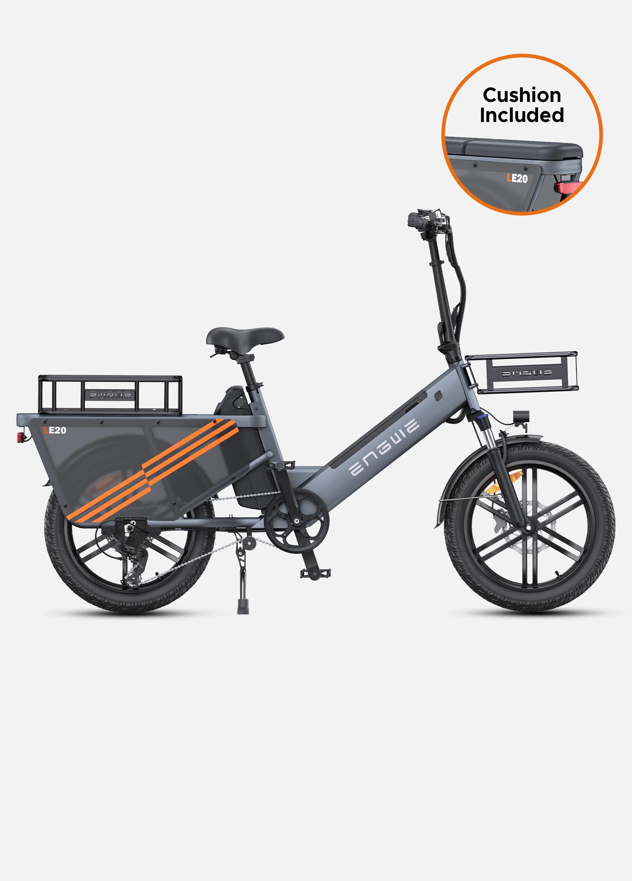 ENGWE LE20 Step-Thru Cargo Electric Bike - UK - Pogo Cycles