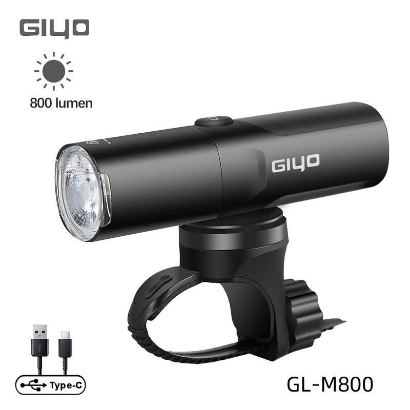 Giyo 400-1500LM Bicycle Front Lighting German Standard Headlamp Rotatable Lens USB Charge IP66 Waterproof Anti-Glare Bike Light - Pogo Cycles