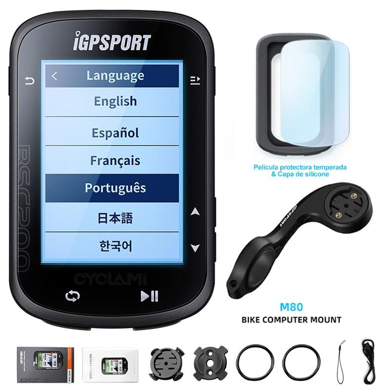 IGPSPORT BSC200 200 Wireless Bicycle Computer GPS Bike Speedometer Cycling Odometer 2.5in ANT+ APP Sync Slope Altitude - Pogo Cycles