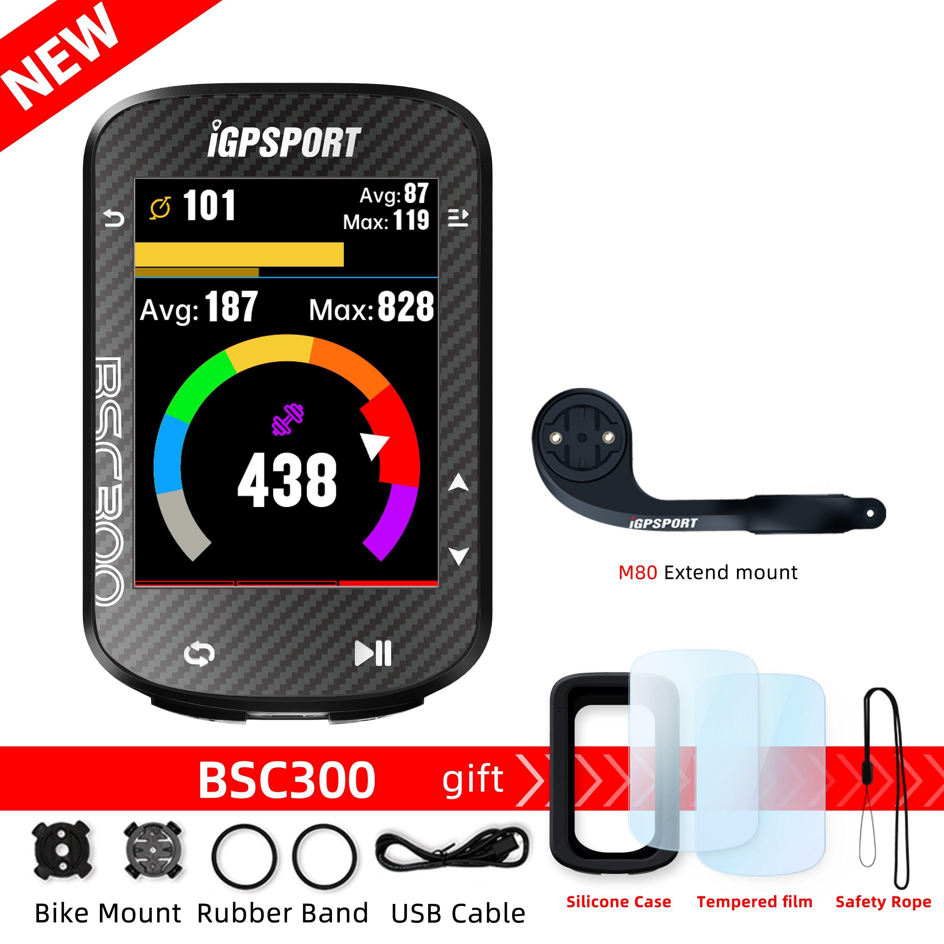 IGPSPORT BSC300 Bicycle GPS Computer Cycling Wireless Speedometer Bike GPS Streamline Version Odometer Portuguese - Pogo Cycles