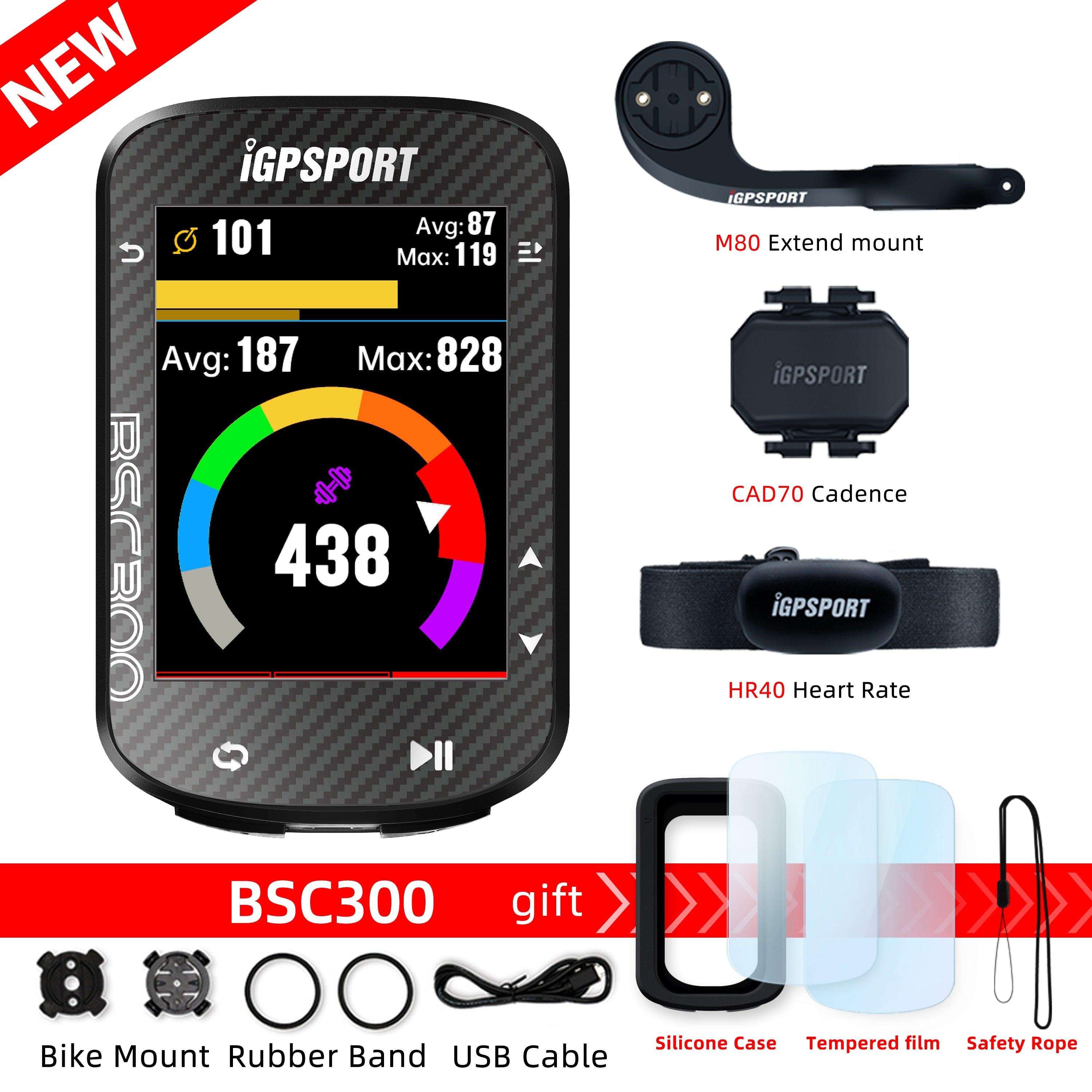 IGPSPORT BSC300 Bicycle GPS Computer Cycling Wireless Speedometer Bike GPS Streamline Version Odometer Portuguese - Pogo Cycles