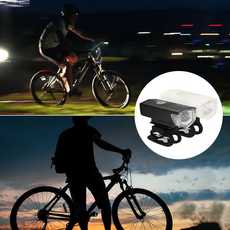 MTB Bicycle Lights LED Waterproof USB Rechargeable Mountain Bike Front Tail Light Night Safet Warning Cycling Lamps Flashlight - Pogo Cycles