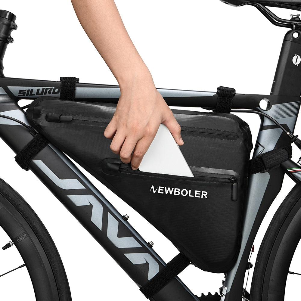 NEWBOLER Bicycle Bag Rainproof Large Capacity MTB Road Bike Frame Bag Triangle Pouch Waterproof Caulking Bag Pannier Accessories - Pogo Cycles