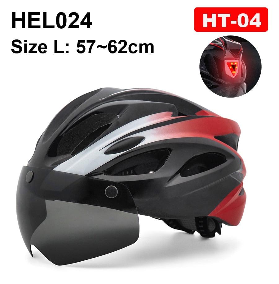 NEWBOLER Cycling Helmet Man Women LED Light Helmet Road Mountain Bike Helmet Lens For Riding Bicycle Sports Skateboard Scooter - Pogo Cycles