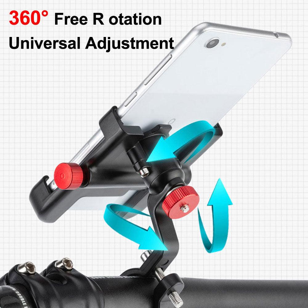 NEWBOLER MTB Phone Mount Stand Bicycle Holder 360° Rotatable Aluminum Adjustable Bike Phone Holder Non-slip Cycling Bracke - Pogo Cycles