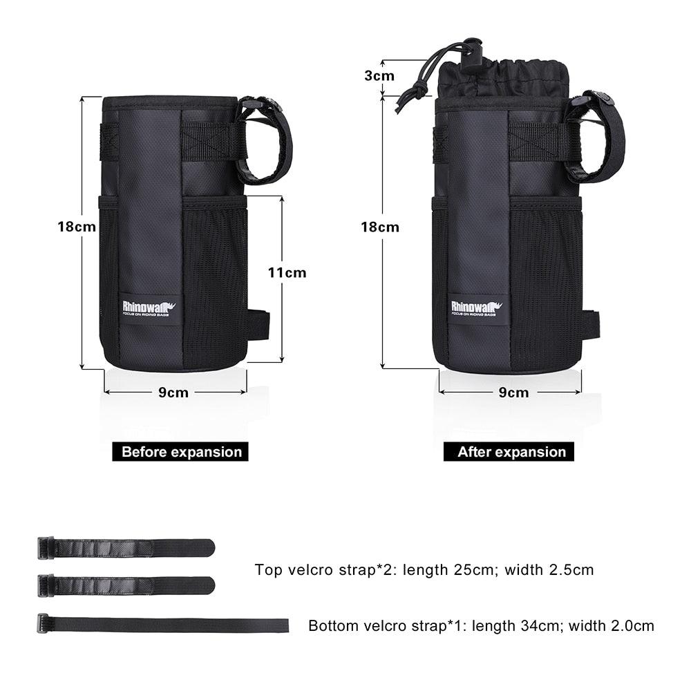 Rhinowalk Bicycle Bag Cycling Water Bottle Carrier Pouch MTB Bike Insulated Kettle Bag Riding Handlebar 1pc or 2pcs Accessories - Pogo Cycles