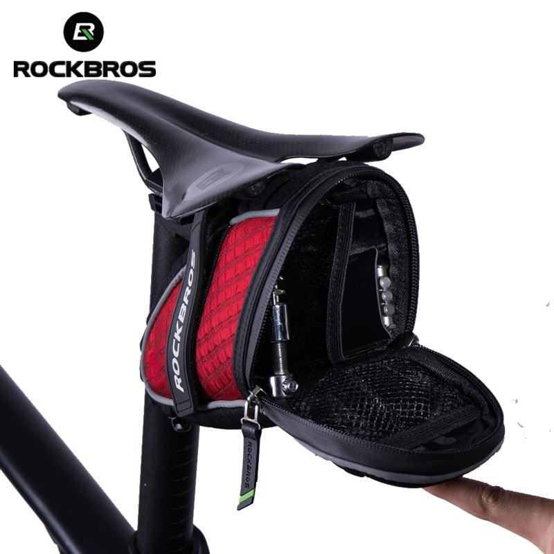 ROCKBROS 3D Shell Bike Bag Rainproof Saddle Bag Reflective Bicycle Bag Shockproof Cycling Rear Seatpost Bag MTB Bike Accessories - Pogo Cycles