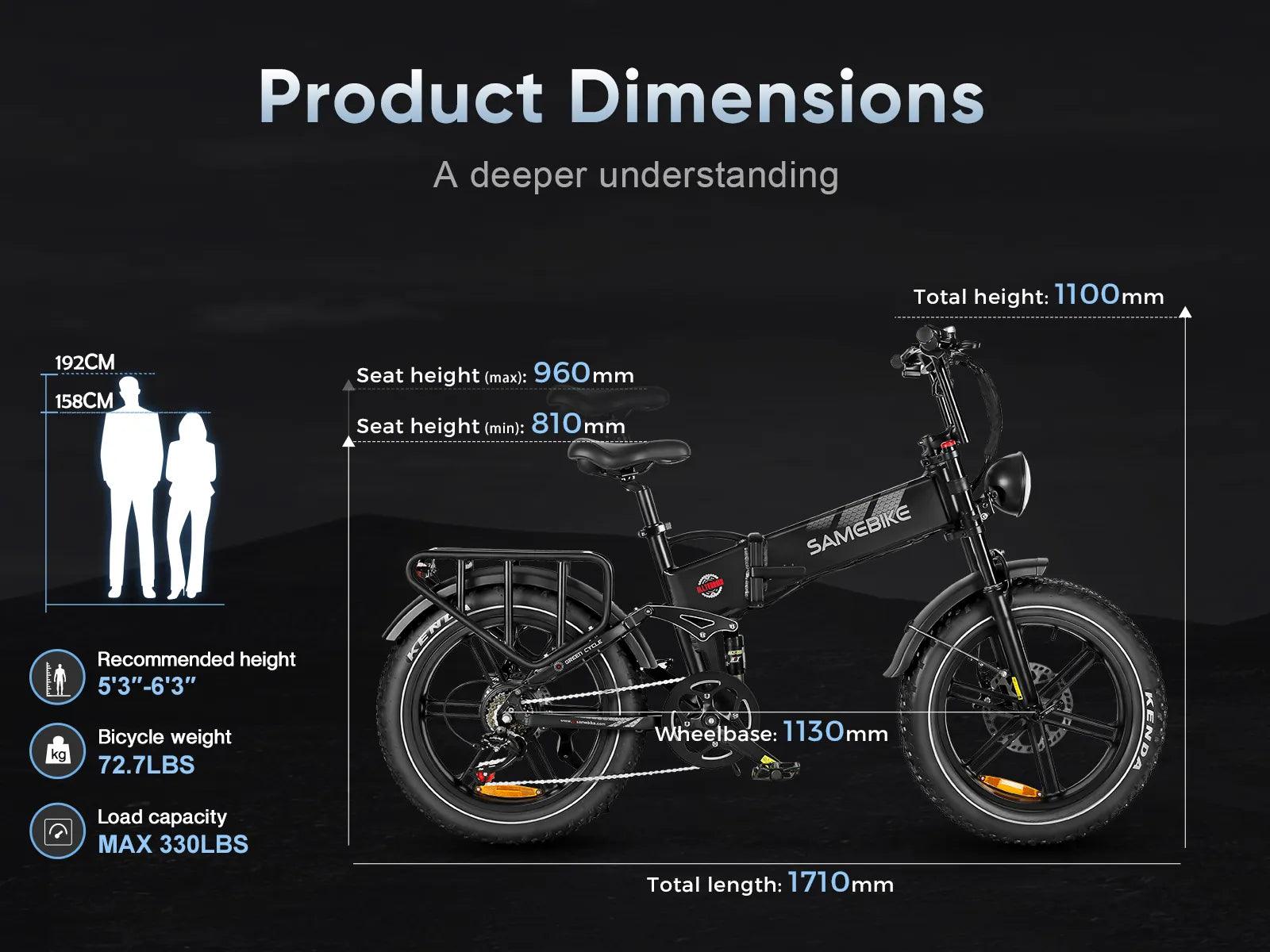 SAMEBIKE RS-A02 Electric Folding Bike - UK - Pogo Cycles