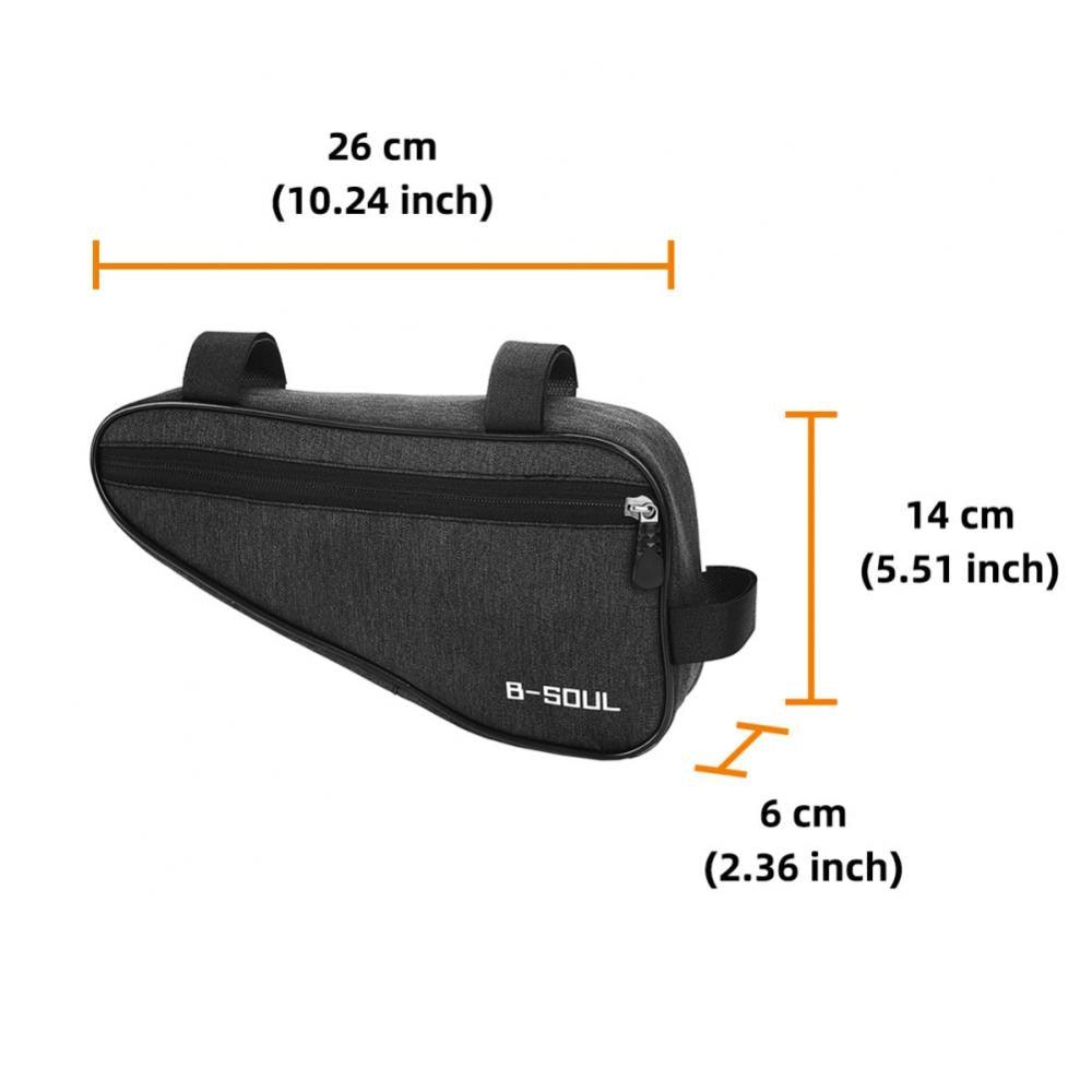 Three-point Fixing Riding Bag Large Capacity Polyester Bicycle Bag B-soul Bike Bag Cycling Bicycle Accessories Easy Installation - Pogo Cycles