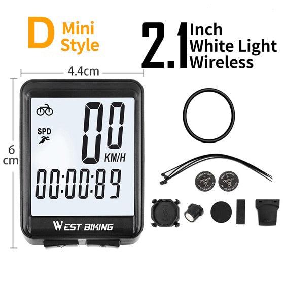 WEST BIKING Bicycle Cycling Computer Wireless Wired Waterproof digital Bike Speedometer Odometer - Pogo Cycles