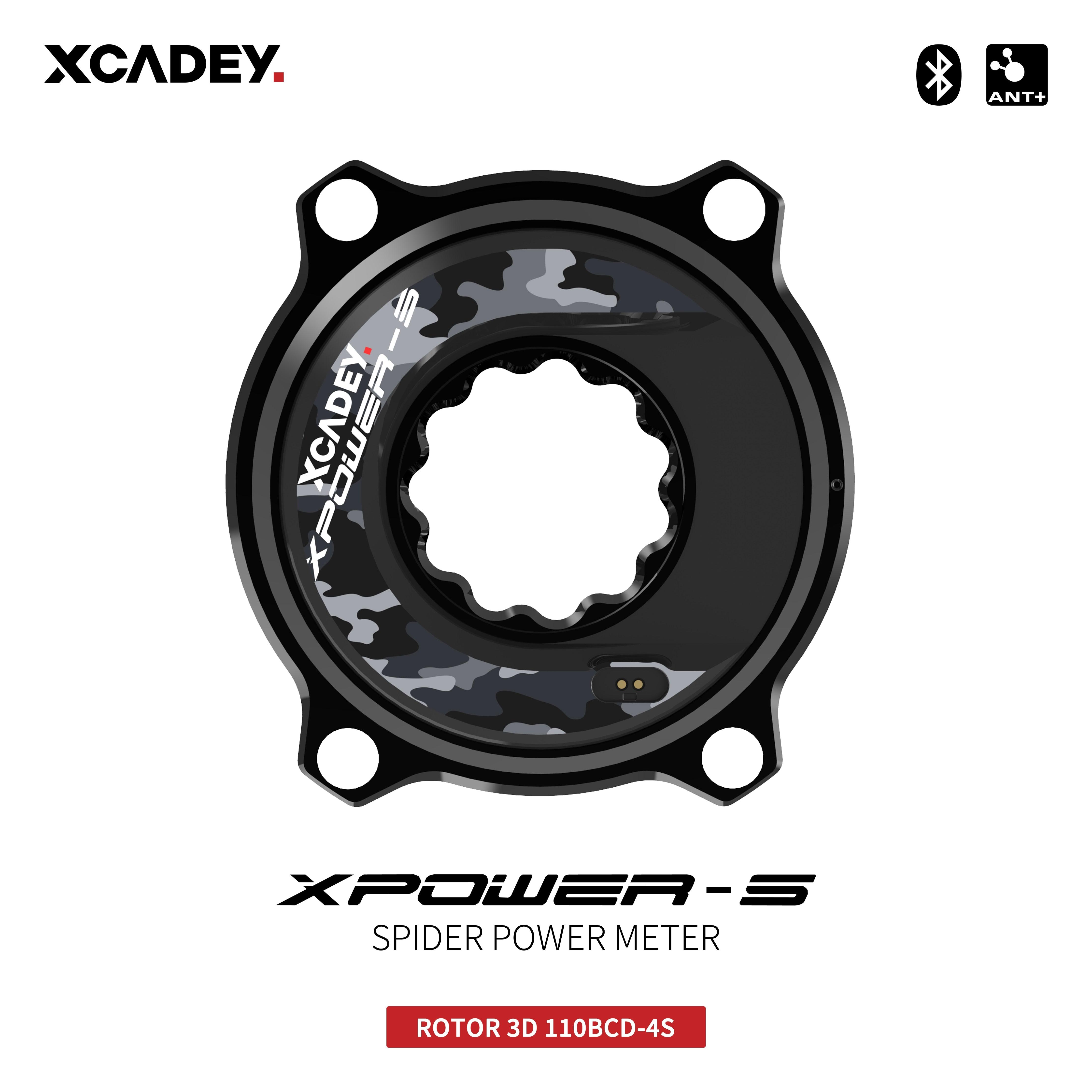 XCADEY XPOWER-S Road Bicycle Bike MTB Spider Power Meter For SRAM ROTOR RaceFce Crank Chainring 104BCD 110BCD - Pogo Cycles